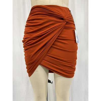 Majorelle 'Destiny' Brown Polyester Mini Skirt Size XXS - NWT