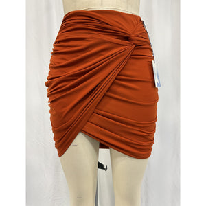 Majorelle 'Destiny' Brown Polyester Mini Skirt Size XXS - NWT
