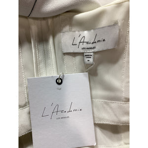 L'Academie Chic White Vera Top Size M NWT