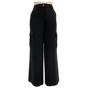 Theory Sleek Black Cargo Pants Size 4