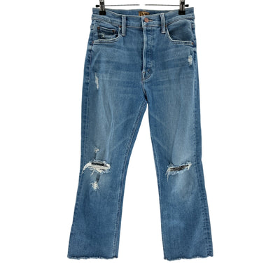 Mother Distressed Blue Tripper Ankle Denim Jeans Size 28