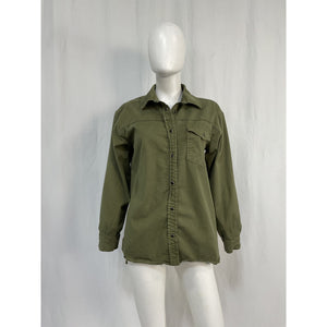 Anine Bing 'Simon' Green Cotton Shirt Size XS
