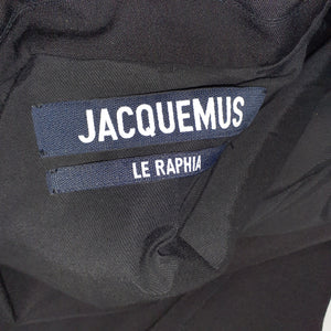 Jacquemus Cutout Wool Black Bari Mini Dress Size 36 EU / US 4