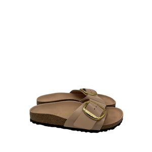 Birkenstock 'Madrid' Pink Leather Big Buckle Sandal Size 9