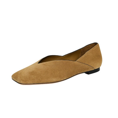 Vince Suede Tan Carmen Flats Size 5.5 M
