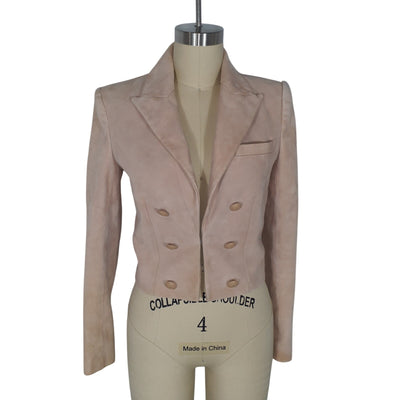 L'Agence Cropped Nude Inez Size 00 Blazer