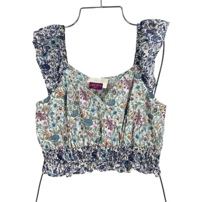 LoveShackFancy Floral Multicolor Drea Top Size XS