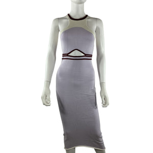 Aisling Camps Sleek Lilac Fluid Bodycon Dress Size S