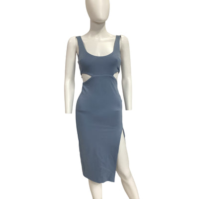 Lovers And Friends Cutout Baby Blue Titus Midi Dress Size XXS NWT