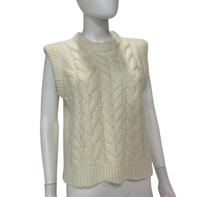 Rails Cable Knit Ivory Alexis Sweater Vest Size M NWT
