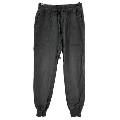 James Perse Washed Black Mixed Media Joggers Size 1