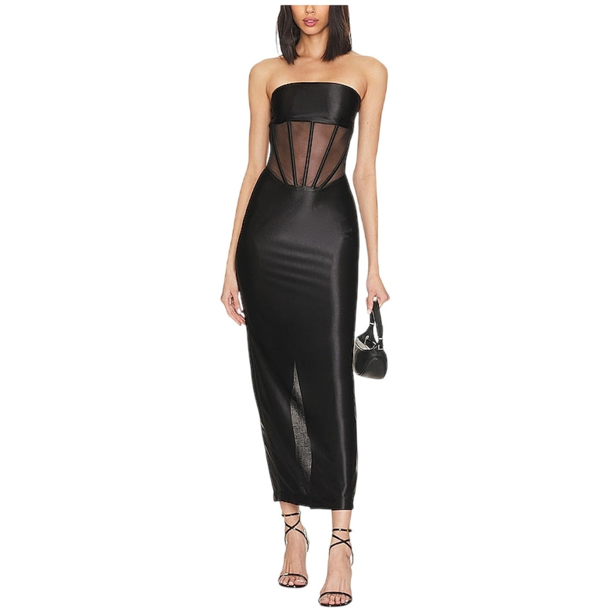 Retrofête Strapless Black Baila Dress Size L