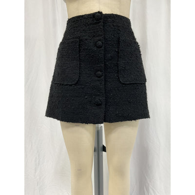 Dôen 'Elina' Black Acrylic Skirt Size 10