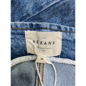Sézane 'Samy' Blue Cotton Jumpsuit Size 38 - NWT