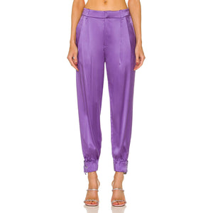 Retrofête Silky Violet Rocky Pants Size S