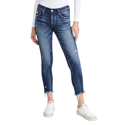 Moussy Distressed Blue Mv Skinny Denim Jeans Size 25