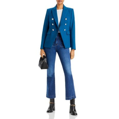 Veronica Beard Double Breasted Blue Miller Dickey Blazer Size 0 NWT