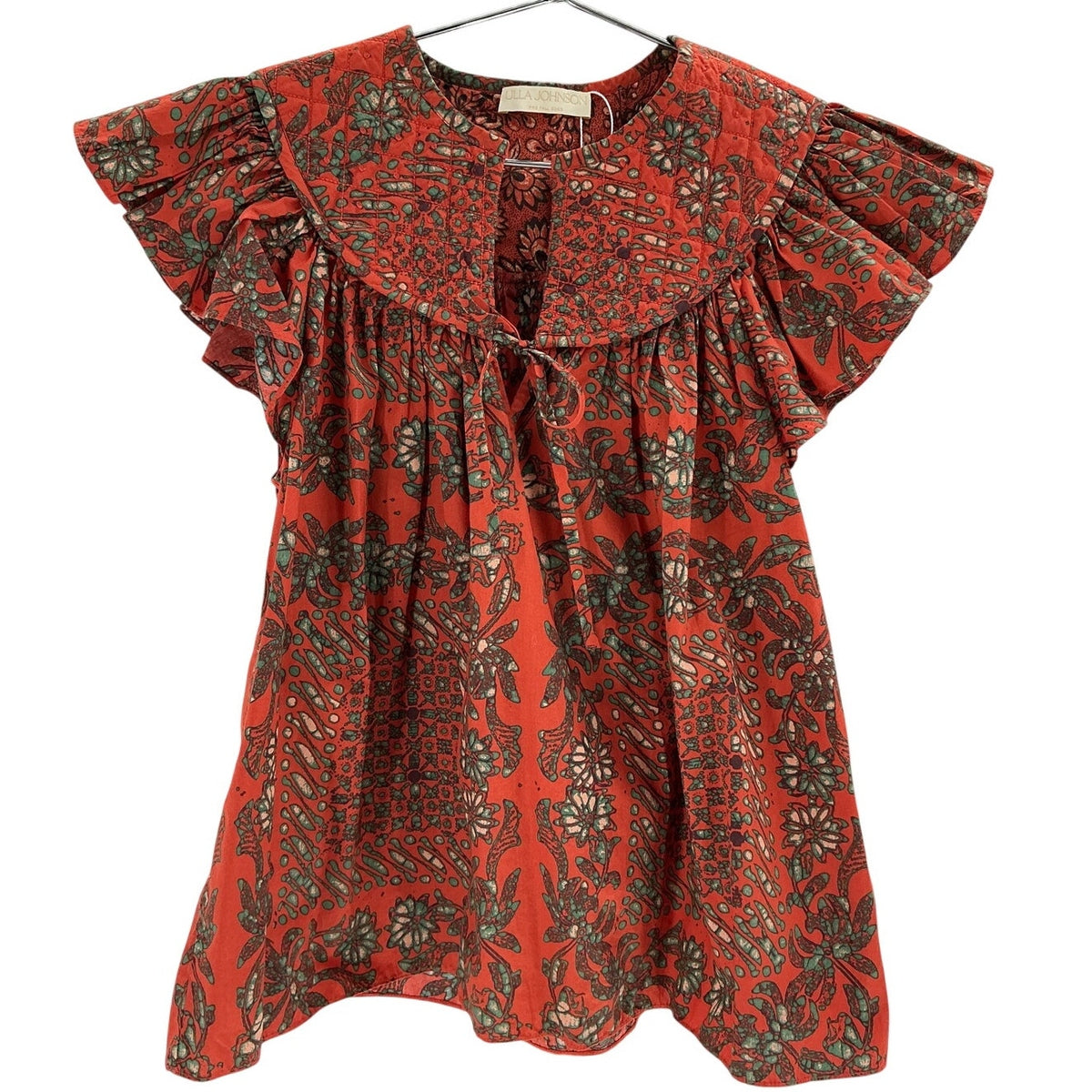 Ulla Johnson Ruffled Multicolor Kosta Top Size 0
