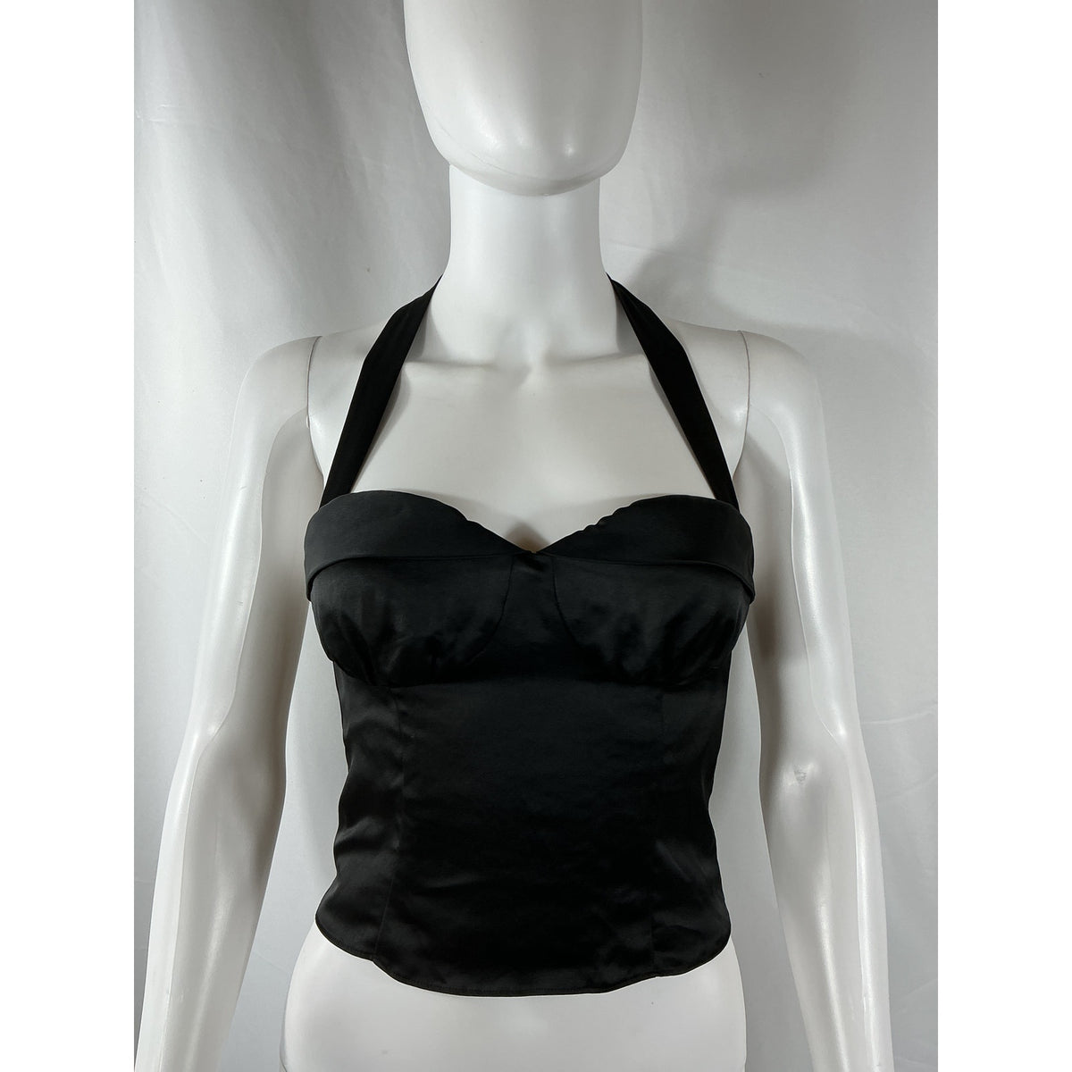 Reformation 'Larisa' Black Acetate Top Size 0