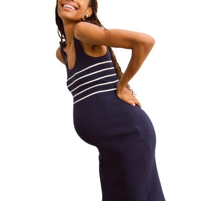 Hatch Ribbed Blue Kristen Tank Dress Size 0