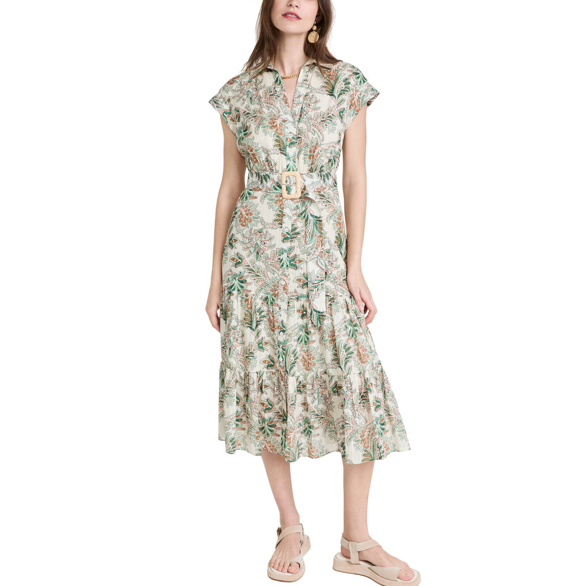 Veronica Beard Floral Stone Multi Vanessa Size 10 Dress