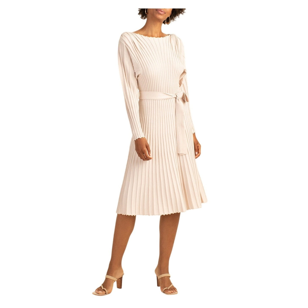 Trina Turk Ribbed Beige Ava Dress Size XS