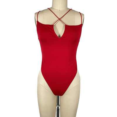 Ser.o.ya Strappy Red Echo Bodysuit Size L