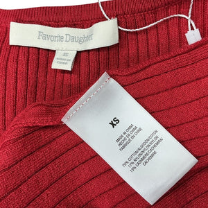 Favorite Daughter Ribbed Red Crush Dress Size XS