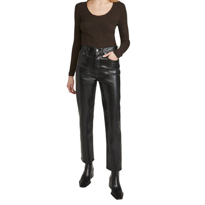 Agolde Sleek Black 90s Pinch Waist Pants Size 27