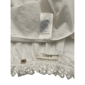 Dôen 'Nessie' White Cotton Dress Size S