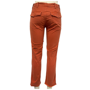Nili Lotan Utility Orange Jenna Pants Size 4