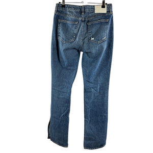 Grlfrnd Classic Blue Hailey Low Rise Slim Boot Denim Jeans Size 26