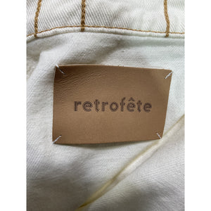 Retrofête Oversized Cream Lapel Jacket Size XS
