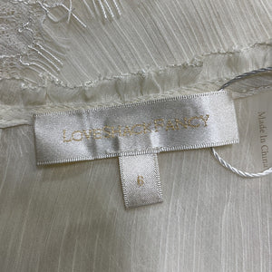 Loveshackfancy Romantic Beige Rosney Lace Maxi Gown Size 6