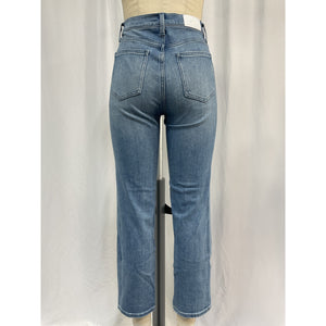 Pistola Denim Cassie Blue Cotton Crop Jeans Size 27