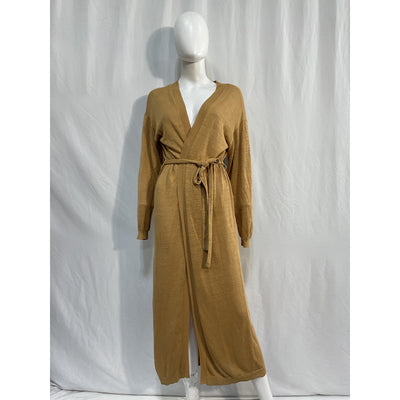 L*Space 'Azores' Tan Linen Duster Cardigan Size XS