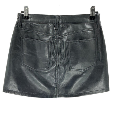Agolde Sleek Black Five-Pocket Mini Skirt Size 24