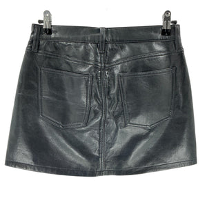 Agolde Sleek Black Five-Pocket Mini Skirt Size 24