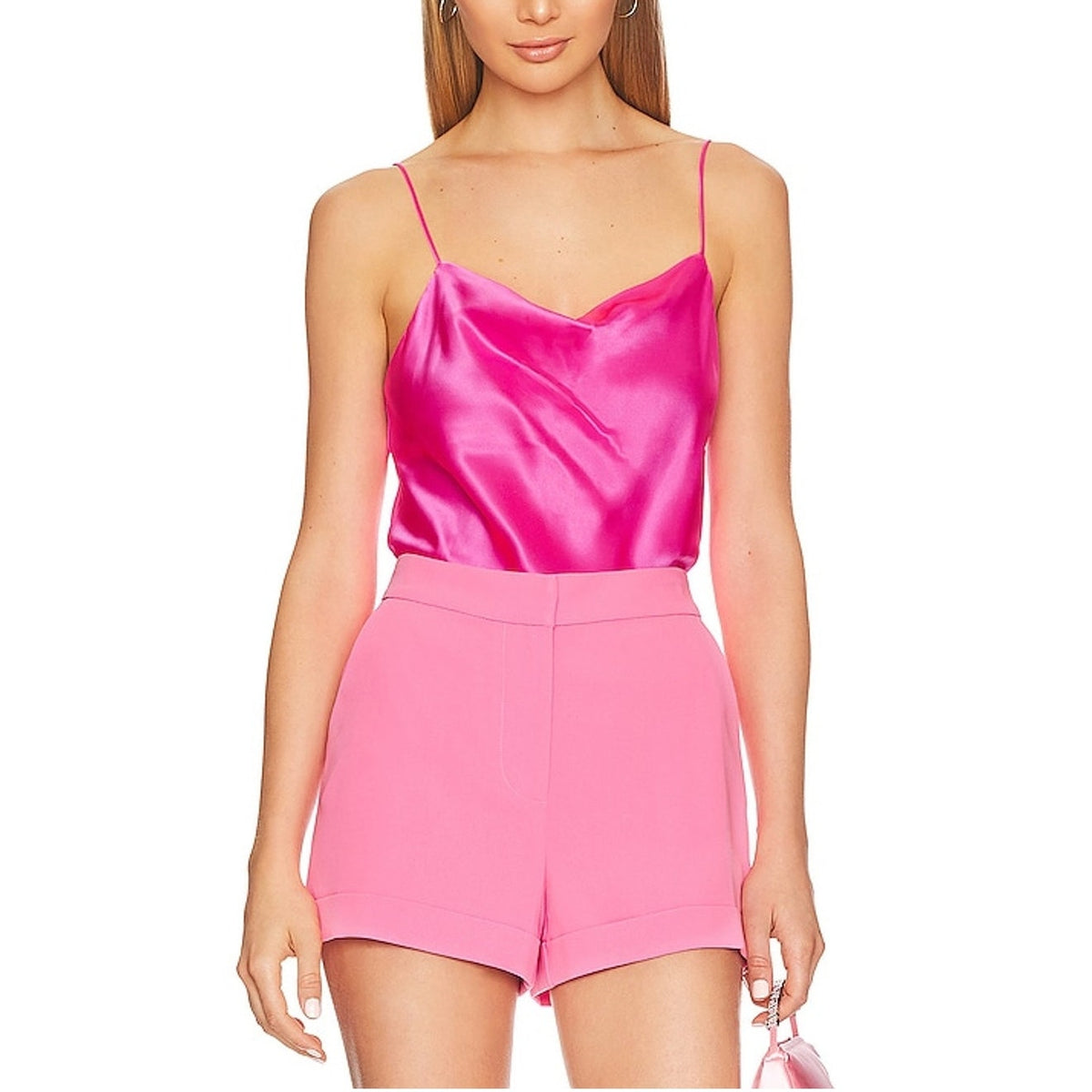 Cinq à Sept Satin Pink Marta Camisole Size S