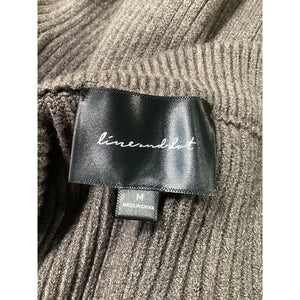 Line & Dot Ribbed Grey Emma Sweater Dress Size M