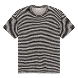 Frame Striped Black Multi Baby Tee Top Size S