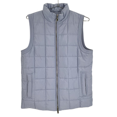 Lafayette 148 Quilted Blue Puffer Vest Size S