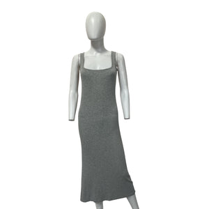 Hatch Stretch Ribbed Gray Long Body Tank Size 1 Dress