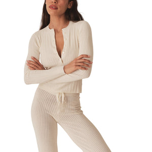 Dôen 'Ellis' Ivory Henley Top Size L