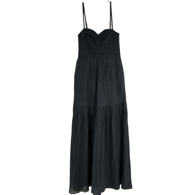L*Space Smocked Black Mallorca Maxi Dress Size M