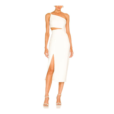 Cinq à Sept Asymmetric Cream Laurile Dress Size 6