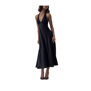 Mirror Palais 'Halter' Black Silk Ballet Dress Size XS - NWT