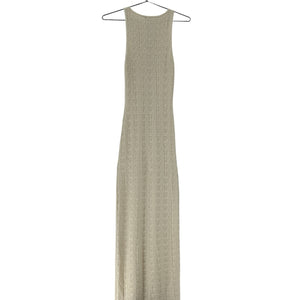 L'Academie Elegant Beige Amary Maxi Dress Size S