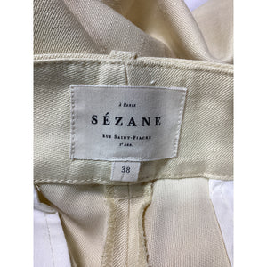 Sézane 'Cyprien' White Straight Pants Size 6