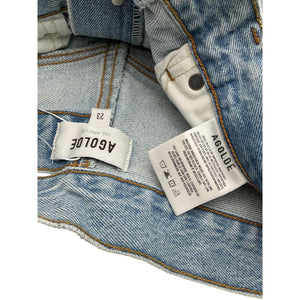 Agolde Relaxed Blue Sideline Denim Jeans Size 23